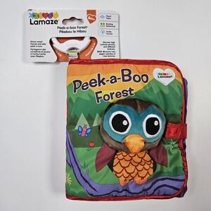 Lamaze Peek-A-Boo Forest Cloth Book Baby Soft Sensory Development Activity Toy